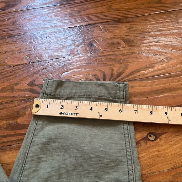 MADEWELL Dried Clover Green High Waisted Griff Tapered Fatigue Cargo Pants in 27 - Picture 16 of 16